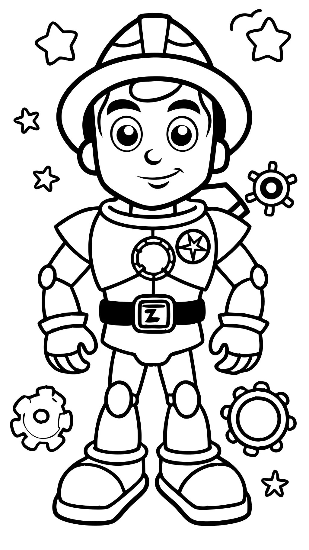 coloriage des étoiles Brawl Buzz